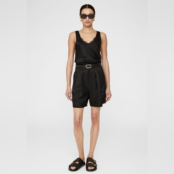 Anine Bing Carrier Shorts in Black SZ XS/2 - Picture 1 of 14